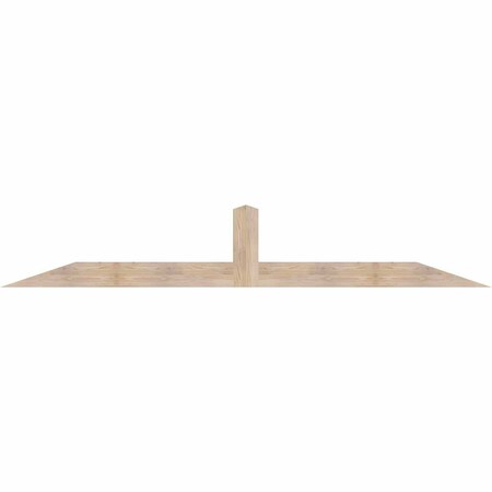 Ekena Millwork Portland Smooth Timber Gable Bracket, Douglas Fir, 108"W x 18"H x 3 1/2"D x 5 1/2"F, 4/12 Pitch GBW108X18X0406POR00SDF